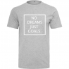 T-Shirt NO DREAMS JUST GOALS Logo Blanc