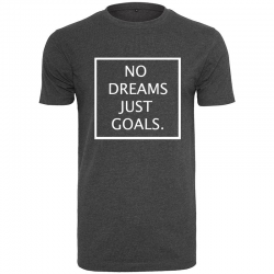 T-Shirt NO DREAMS JUST GOALS Logo Blanc