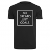 T-Shirt Homme NO DREAMS JUST GOALS Logo Blanc.
