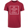 T-Shirt Homme NO DREAMS JUST GOALS Logo Blanc.