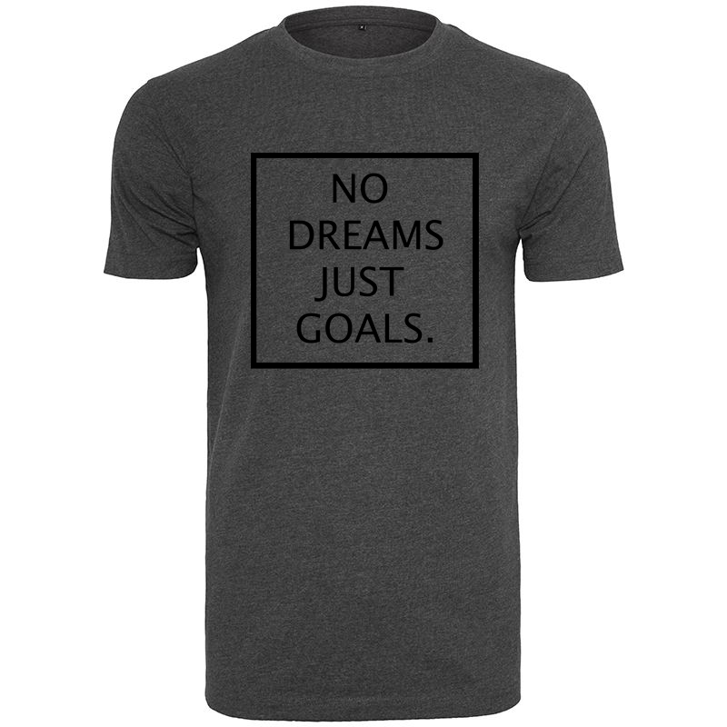 T-Shirt NO DREAMS JUST GOALS Logo Noir