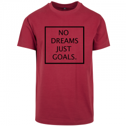 T-Shirt NO DREAMS JUST GOALS Logo Noir