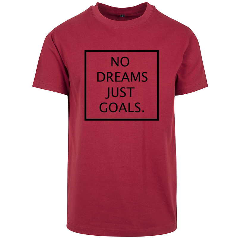 T-Shirt NO DREAMS JUST GOALS. Noir