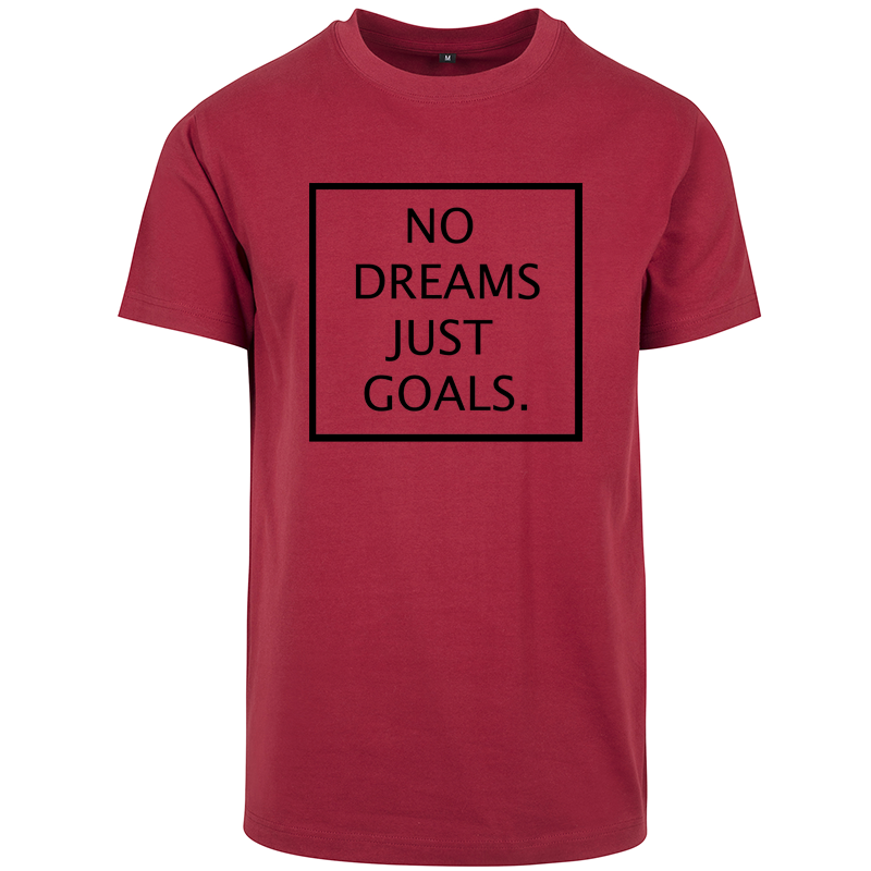 T-Shirt NO DREAMS JUST GOALS Logo Noir