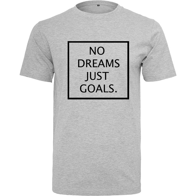 T-Shirt NO DREAMS JUST GOALS Logo Noir