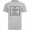 T-Shirt NO DREAMS JUST GOALS Logo Noir