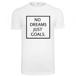 T-Shirt NO DREAMS JUST GOALS Logo Noir