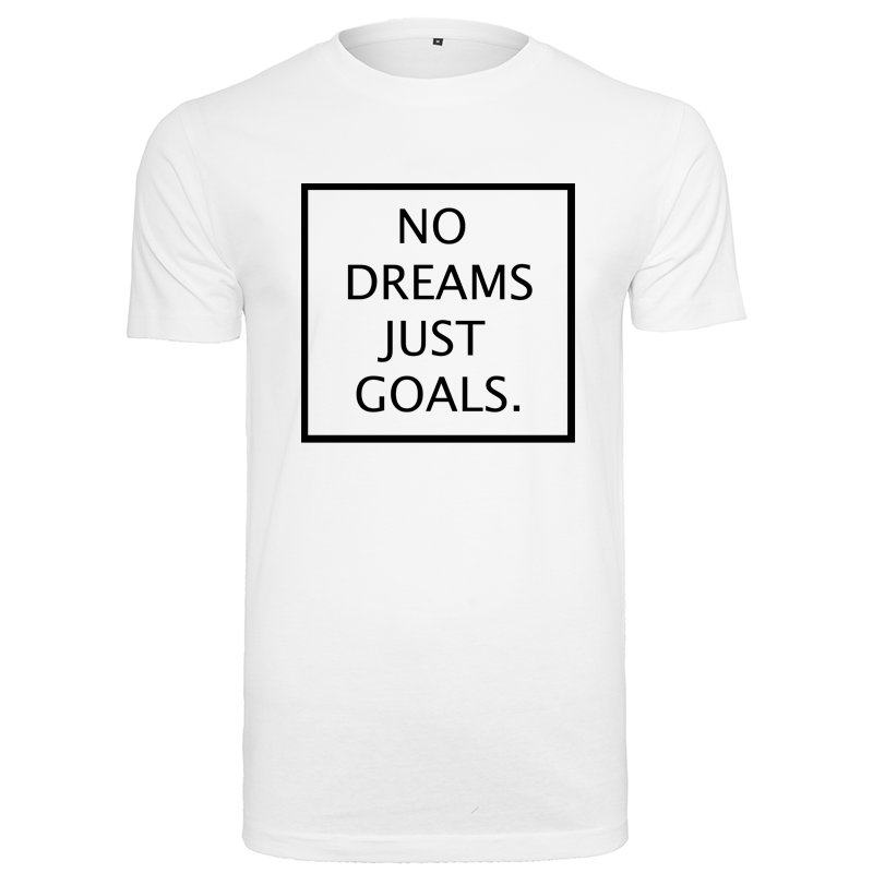 T-Shirt NO DREAMS JUST GOALS Logo Noir