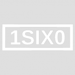 Stickers 1SIX0 Simple Logo Noir ou Blanc