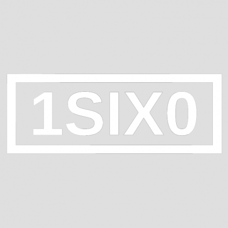 Stickers 1SIX0 Simple Logo Noir ou Blanc