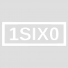Stickers 1SIX0 Simple Logo Noir ou Blanc