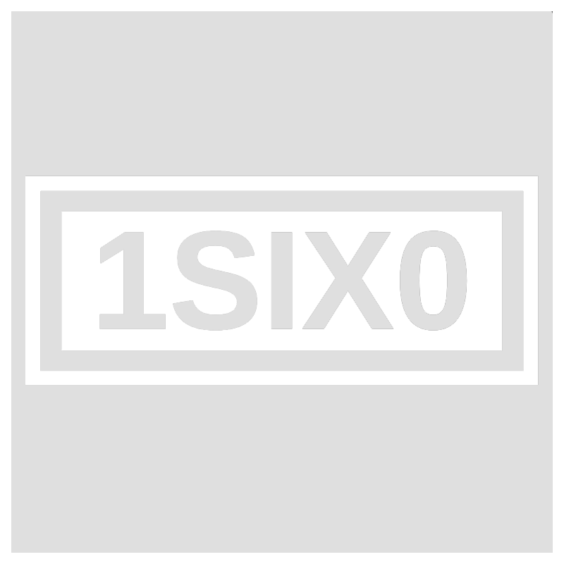 Stickers 1SIX0 Double Logo Blanc ou Noir