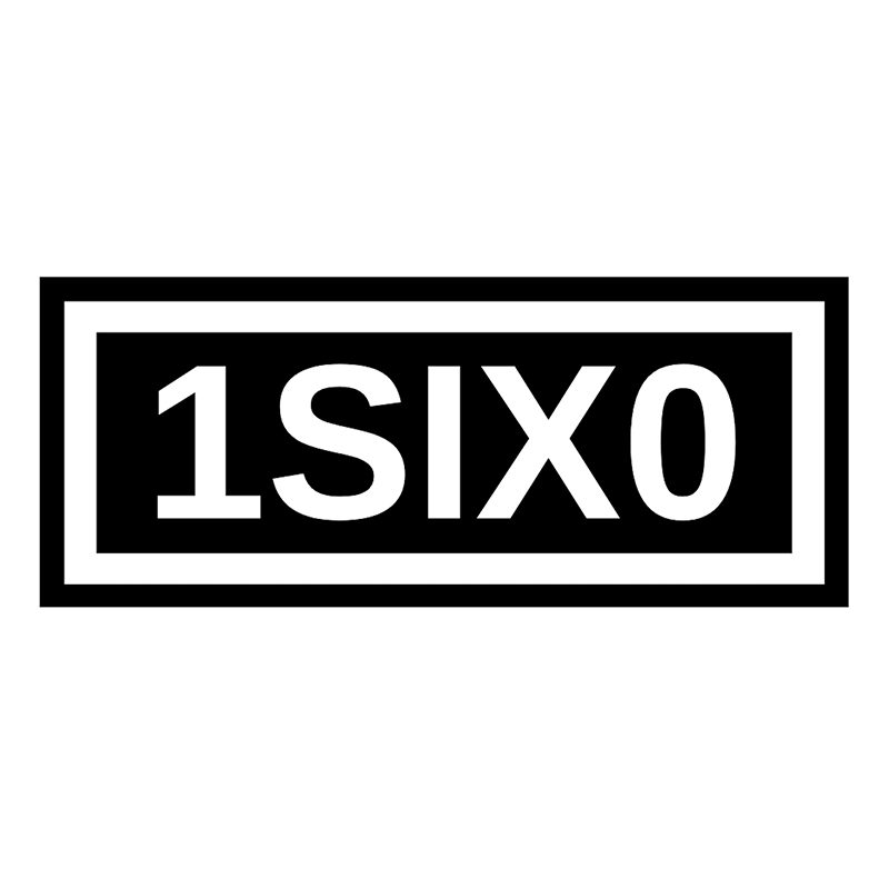 Stickers 1SIX0 Double Logo Blanc ou Noir