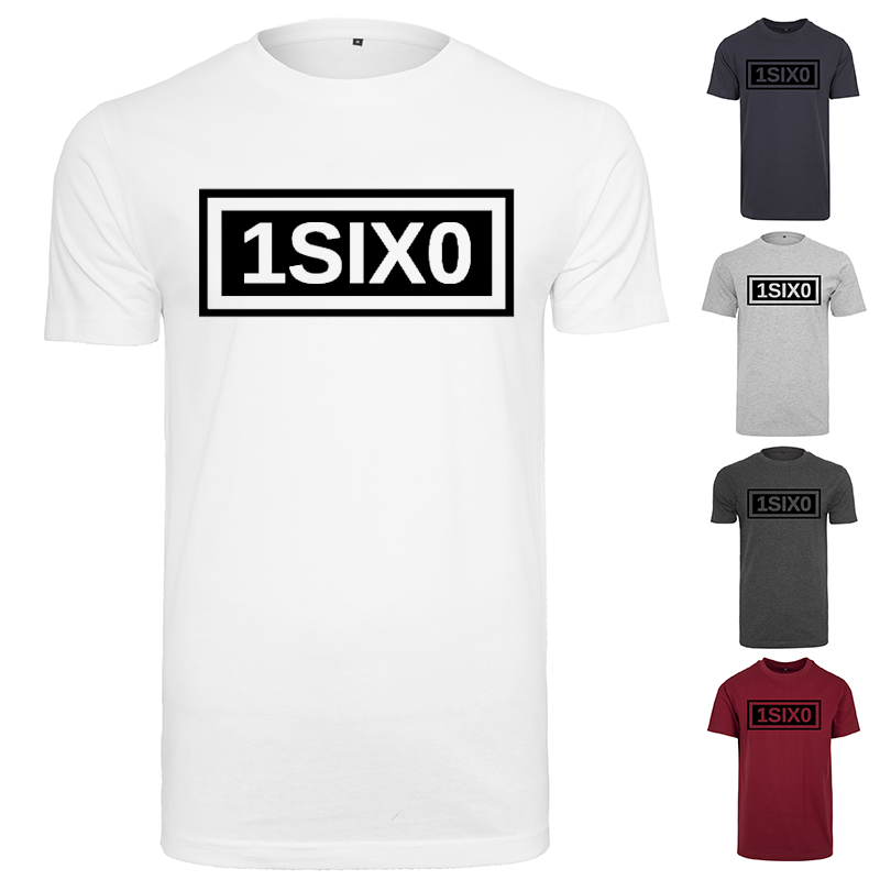 T-shirt 1SIX0 Cadre Double Noir